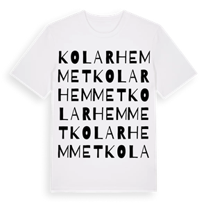 Kolarhemmet ordlek t-shirt – ekologisk bomull t-shirt från Pinshirt