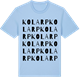 Blue Soul t-shirt med Kolarp ordlek t-shirt