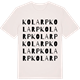 Vintage White t-shirt med Kolarp ordlek t-shirt