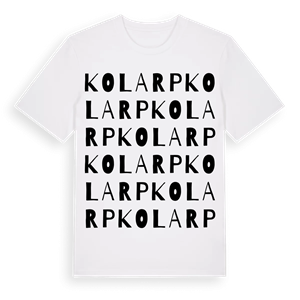 Kolarp ordlek t-shirt – ekologisk bomull t-shirt från Pinshirt