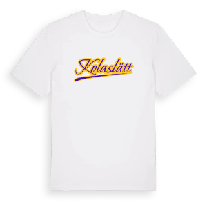 Kolaslätt baseball t-shirt – ekologisk bomull t-shirt från Pinshirt