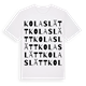 Kolaslätt ordlek t-shirt