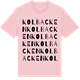 Pink Cotton t-shirt med Kolbacken ordlek t-shirt
