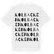 White t-shirt med Kolbacken ordlek t-shirt