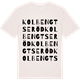 Vintage White t-shirt med Kolbengtseröd ordlek t-shirt