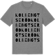 Mid Heather Gray t-shirt med Kolbengtseröd ordlek t-shirt
