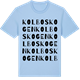 Blue Soul t-shirt med Kolboskogen ordlek t-shirt