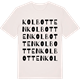 Vintage White t-shirt med Kolbotten ordlek t-shirt