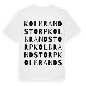 Kolbrandstorp ordlek t-shirt – ekologisk bomull t-shirt från Pinshirt