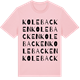 Pink Cotton t-shirt med Kolebacken ordlek t-shirt