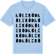Blue Soul t-shirt med Köleröd ordlek t-shirt