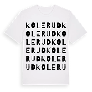 Kolerud ordlek t-shirt – ekologisk bomull t-shirt från PinShirt