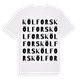 Kölfors ordlek t-shirt
