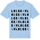 Blue Soul t-shirt med Kolgrav ordlek t-shirt