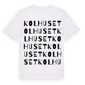 Kolhuset ordlek t-shirt – ekologisk bomull t-shirt från Pinshirt