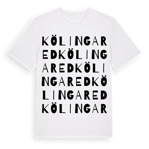 Kölingared ordlek t-shirt – ekologisk bomull t-shirt från Pinshirt