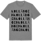 Mid Heather Gray t-shirt med Kollängen ordlek t-shirt