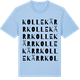 Blue Soul t-shirt med Kollekärr ordlek t-shirt