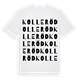 Kolleröd ordlek t-shirt
