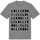 Mid Heather Gray t-shirt med Kolleröd backe ordlek t-shirt