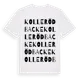 White t-shirt med Kolleröd Backe ordlek t-shirt