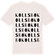 Vintage White t-shirt med Kollsbo ordlek t-shirt