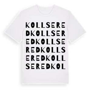 Kollsered ordlek t-shirt – ekologisk bomull t-shirt från Pinshirt