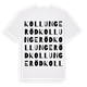 Kollungeröd ordlek t-shirt