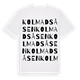 Kolmadsåsen ordlek t-shirt