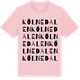 Pink Cotton t-shirt med Kölnedalen ordlek t-shirt