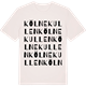 Vintage White t-shirt med Kölnekullen ordlek t-shirt