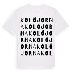 Kolöjorna ordlek t-shirt – ekologisk bomull t-shirt från Pinshirt