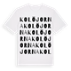 Kolöjorna ordlek t-shirt