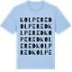 Blue Soul t-shirt med Kolpered ordlek t-shirt