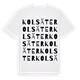 Kolsäter ordlek t-shirt