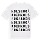 Kolsbogården ordlek t-shirt