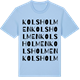 Blue Soul t-shirt med Kolsholmen ordlek t-shirt