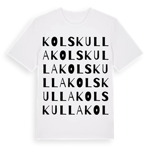 Kolskulla ordlek t-shirt – ekologisk bomull t-shirt från Pinshirt