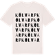 Vintage White t-shirt med Kölvarp ordlek t-shirt