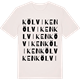 Vintage White t-shirt med Kölviken ordlek t-shirt