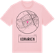 Pink Cotton t-shirt med Komarken t-shirt