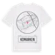 White t-shirt med Komarken t-shirt