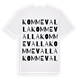 Kommevalla ordlek t-shirt