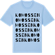 Blue Soul t-shirt med Komossen ordlek t-shirt