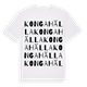 Kongahälla ordlek t-shirt