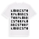 White t-shirt med Könnestorp ordlek t-shirt