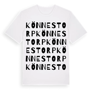 Könnestorp ordlek t-shirt – ekologisk bomull t-shirt från Pinshirt