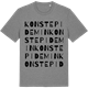 Mid Heather Gray t-shirt med Konstepidemin ordlek t-shirt