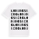Konungsberg ordlek t-shirt