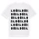 White t-shirt med Koön ordlek t-shirt